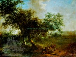 Автор невідомий «Пейзаж з возом» -artmuseum.org.ua